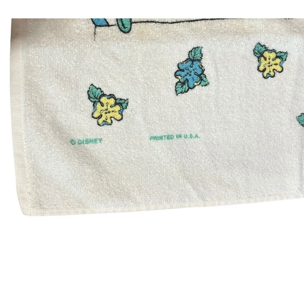 Vtg Cannon Snow White & Dwarves Towel Washcloth Set 100% Cotton Disney Princess